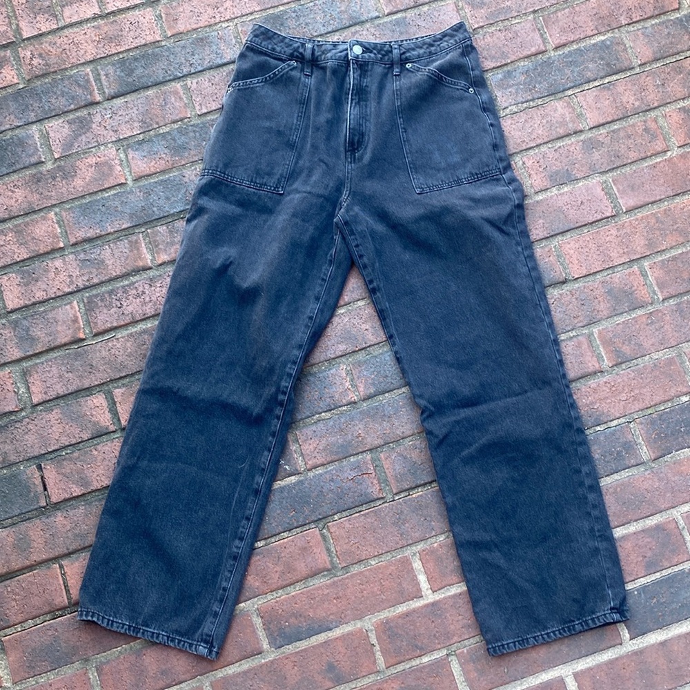 Forever21 wide leg cargo jeans